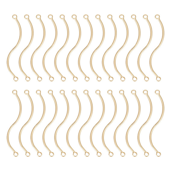 30 шт. латунные подвески для разъемов, ссылки в форме деформации