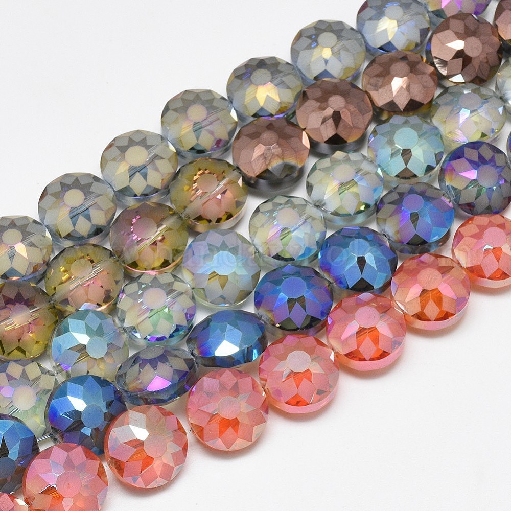 flat glass beads