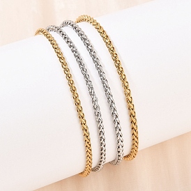 304 браслеты-цепочки из нержавеющей стали для унисекс, ионное покрытие (ip)