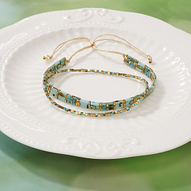 Bohemian Glass Seed Bead Bracelets for Women
