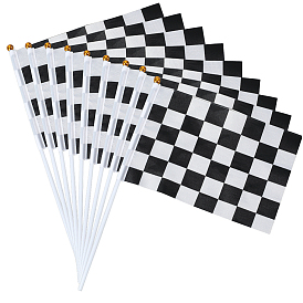 Флаг с махающими руками, маленький развевающийся флаг, гонщик помахал флагом