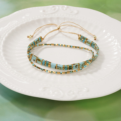 Bohemian Glass Seed Bead Bracelets for Women