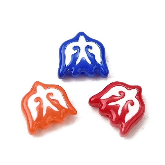 Бусины из стеклянной эмали, окрашенные методом запекания, птица