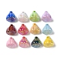 UV Plating Acrylic Beads, Lotus Pod