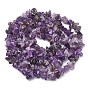 Natural Amethyst Chip Beads Strands, Dyed
