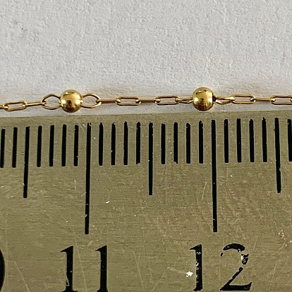 Ионное покрытие (IP) 304 цепь с шариковыми звеньями из нержавеющей стали