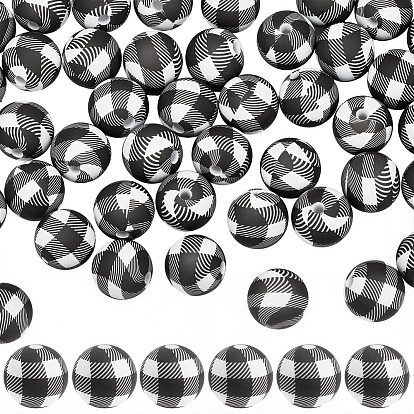 45шт круглые силиконовые фокусные бусины