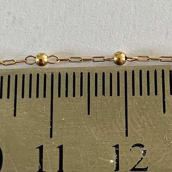 Ионное покрытие (IP) 304 цепь с шариковыми звеньями из нержавеющей стали