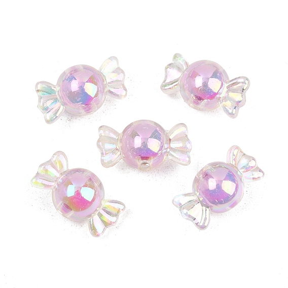 Acrylic Beads, Bead in Bead, AB Color, Candy