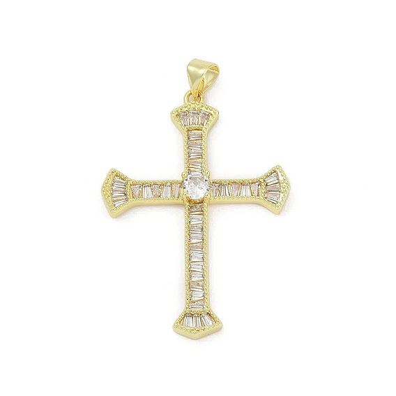 Латунные микро проложить кубического циркония подвески, без свинца и без кадмия, долговечный, стойки покрытие, реальный 18 k позолоченный