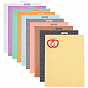 10Pcs 10 Colors PE Plastic Mesh Canvas Sheet, Purse Template, for Yarn Crafting, Knit and Crochet Projects, Rectangle