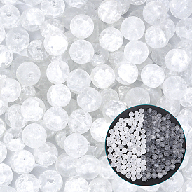 3 нити потрескивают стеклянные бусины нити, матовые, круглые