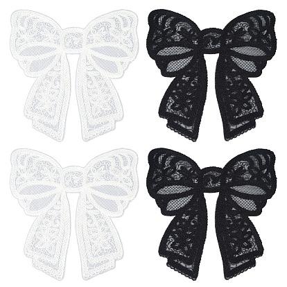 4 шт 2 цвета полиэстер украшения аксессуары, бантом