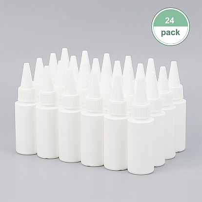 DIY Glue Bottles Kit, with Plastic Glue Bottles & Tip Caps, Silicone Funnel Hopper, Pig Hair Beaker Brush, Chalkboard Sticker Labels, Marker Pen