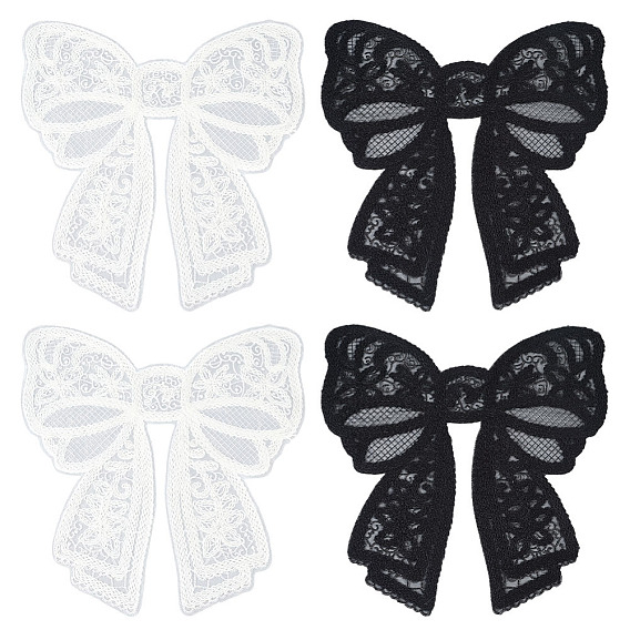 4 шт 2 цвета полиэстер украшения аксессуары, бантом