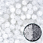 3 Strands Crackle Glass Beads Strands, Frosted, Round