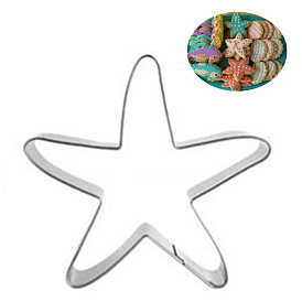 304 Stainless Steel Cookie Cutters, Cookies Moulds, DIY Biscuit Baking Tool, Starfish/Sea Stars