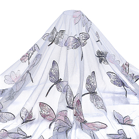 3 ярдов полиэстеровой кружевной ткани с узором в виде бабочек, аксессуары