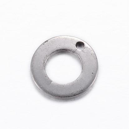 201 Stainless Steel Charms, Ring
