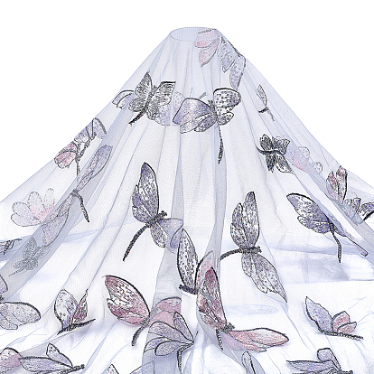 3 ярдов полиэстеровой кружевной ткани с узором в виде бабочек, аксессуары