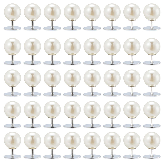 40шт. пластиковая крышка гвоздь кнопка, одежда и головные уборы аксессуары, круглые