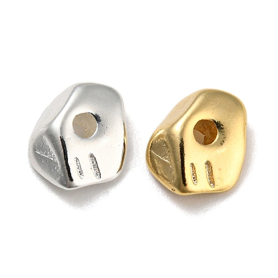 Покрытие стойки экологически чистыми латунными бусинами, без кадмия и без свинца, неправильная форма наггетсов