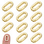 12шт. латунные пружинные кольца-затворы, долговечный, овальные