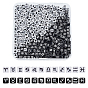 180g 2 Colors Opaque Acrylic Beads, Cube with Twelve Constellation/Zodiac Sign