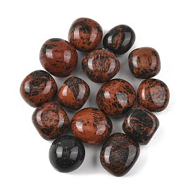 Натуральный бисер из обсидиана из красного дерева, обваленные камни, нет отверстий / незавершенного, самородки