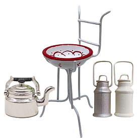 Миниатюрный игрушечный кухонный инструмент, сплав детская кукла, аксессуары для кукольного домика с микро-ландшафтом, притворяясь опорными украшениями