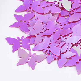 Аксессуары для орнаментов, пластиковые пайетки / блестки из пвх, бабочка