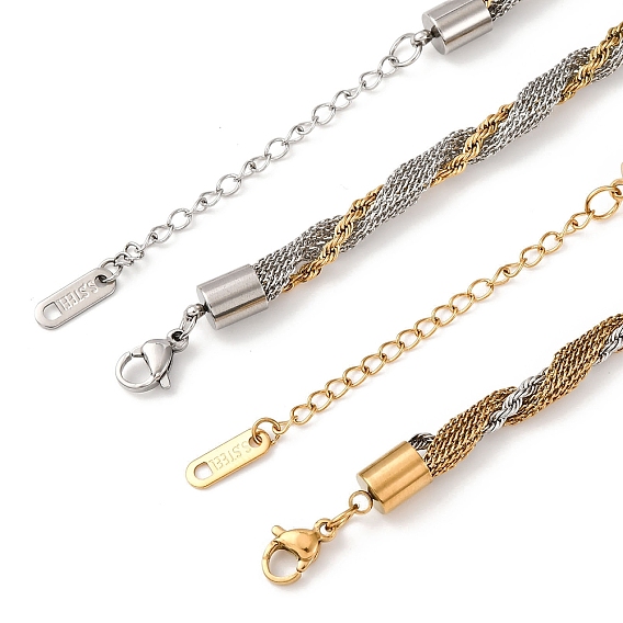 4мм 304 ожерелья из цепей из нержавеющей стали