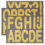 PVC Self Adhesive Stickers, Letter/Punctuation Marks