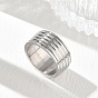 304 Stainless Steel Finger Rings, Long-Lasting Plated