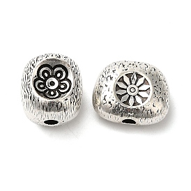 Tibetan Style Alloy Beads, Column/Oval