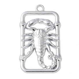 Подвески из сплава , прямоугольник с подвесками в виде скорпиона