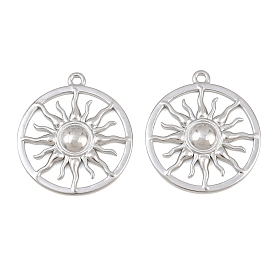 304 Stainless Steel Pendants, Sun Charms