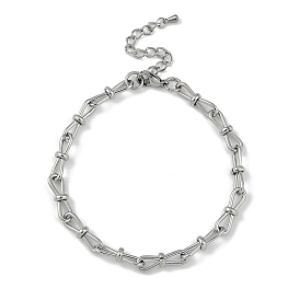 Anti-Tarnish 304 Stainless Steel 8 Shaped Link Chain Anklets