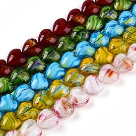 Millefiori стекло бисер нитей, сердце