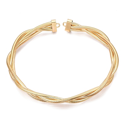 Железные плетеные круглые змеиные цепи колье-чокеры, регулируемые эластичные ожерелья для мужчин и женщин