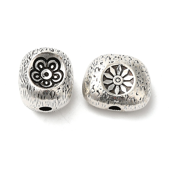 Сплавочные овальные бусины тибетского стиля , колонна/овал