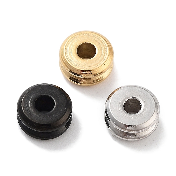 Ионное покрытие (ip) 304 шарики из нержавеющей стали, Рифленые бусины, колонка