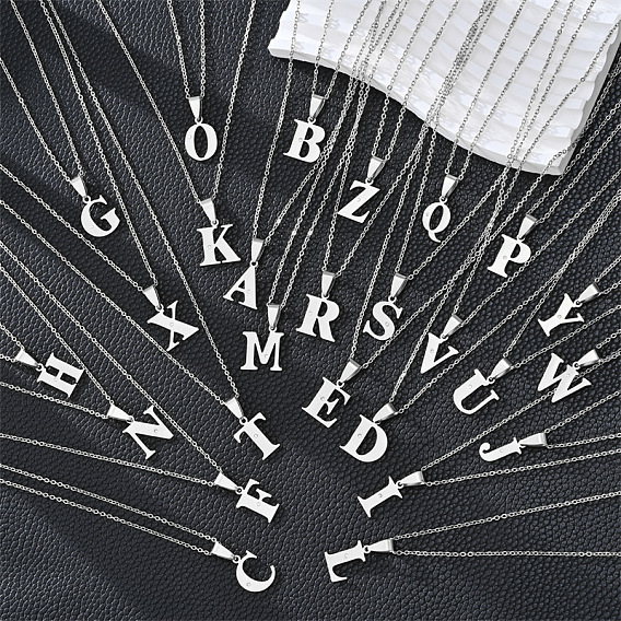 201 ожерелья с подвесками из нержавеющей стали и стразами, цвет нержавеющей стали, не тускнеет