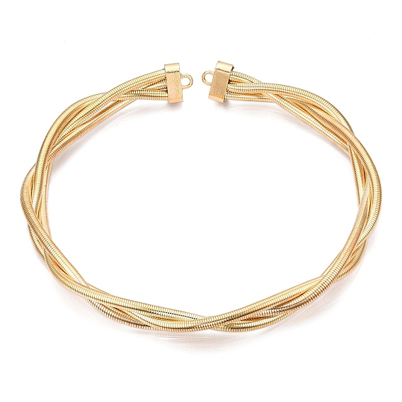 Железные плетеные круглые змеиные цепи колье-чокеры, регулируемые эластичные ожерелья для мужчин и женщин