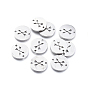 304 Stainless Steel Links Connectors, Laser Cut, Flat Round with Arrow