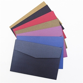 Enveloppes en papier kraft vierges de couleur, rectangle