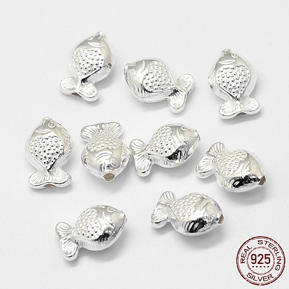 925 Sterling Silver Beads, Fish