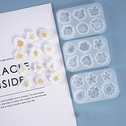 DIY Silicone Molds, Resin Casting Molds, For UV Resin, Epoxy Resin Jewelry Making, Fondant Molds, Flower