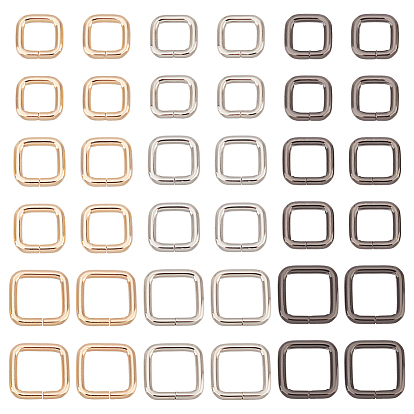 36шт 9 стиль железная квадратная пряжка кольцо, пряжка ремней, аксессуары для багажного ремня