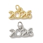 Латунные подвески, число 2026, стойки покрытие, долговечный, без свинца и без кадмия